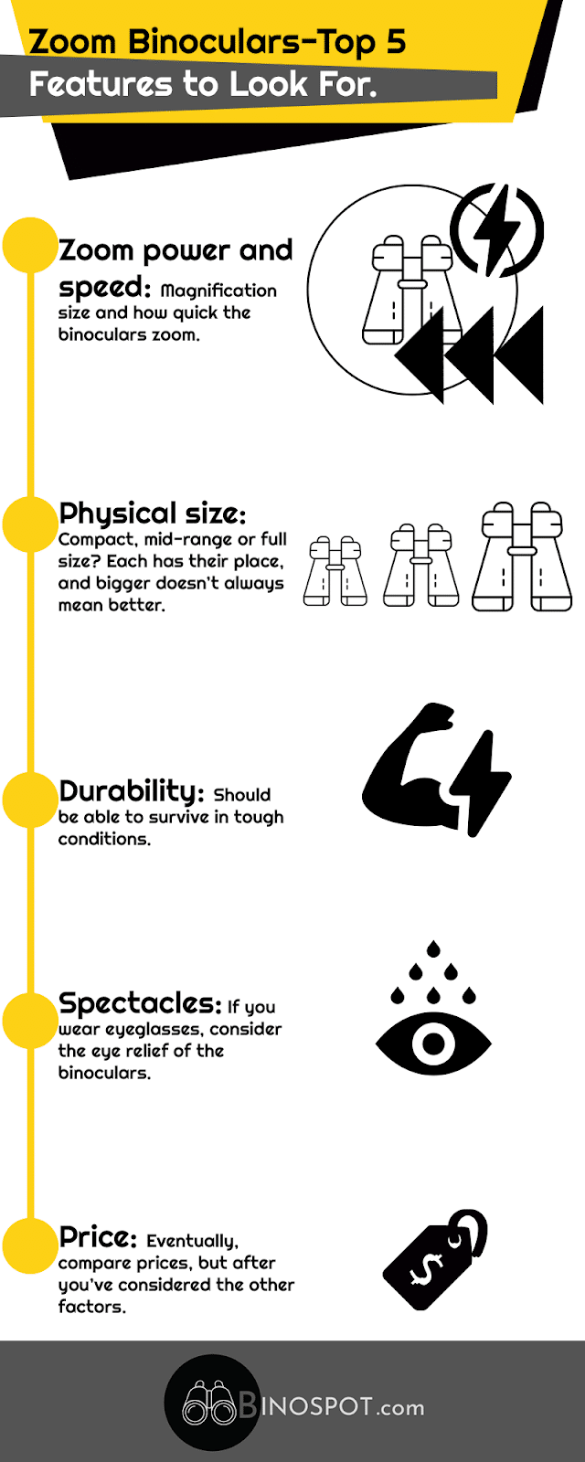 Best Zoom Binoculars infographic